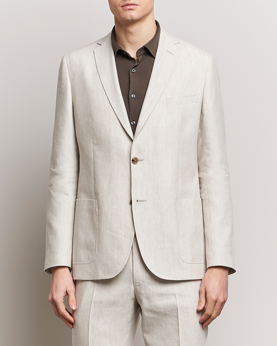 Men | Blazers | Morris | Archie Linen Blazer Khaki