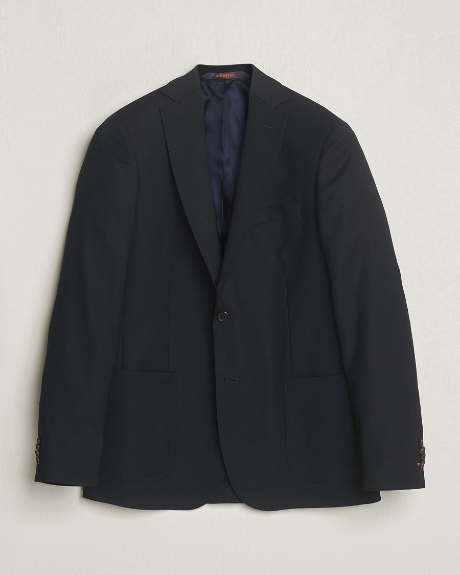 Men | Blazers | Morris | Archie Navy Light Wool Blazer Navy