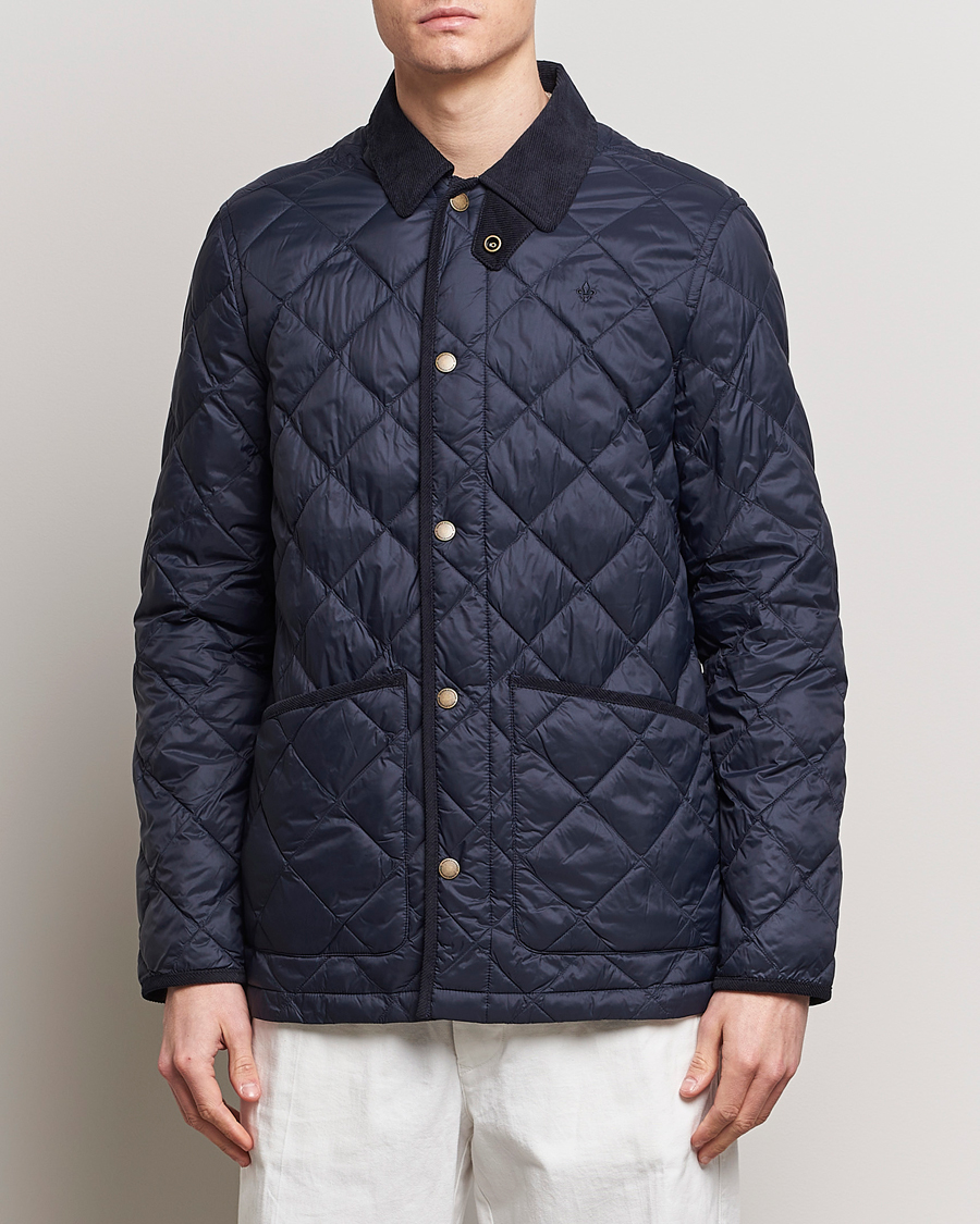 Men | Spring Jackets | Morris | Winston Quilted Jacket Old Blue