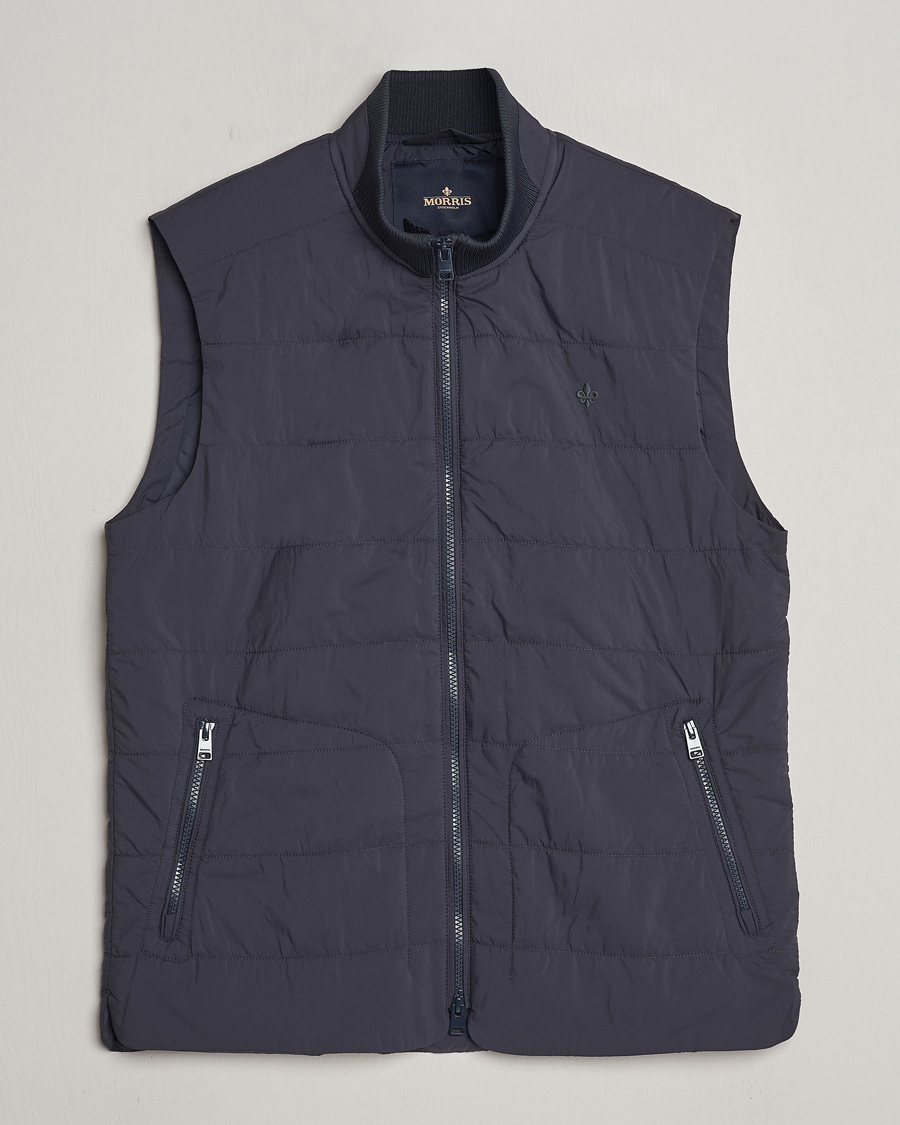 Men | Coats & Jackets | Morris | Lewis Padded Vest Old Blue