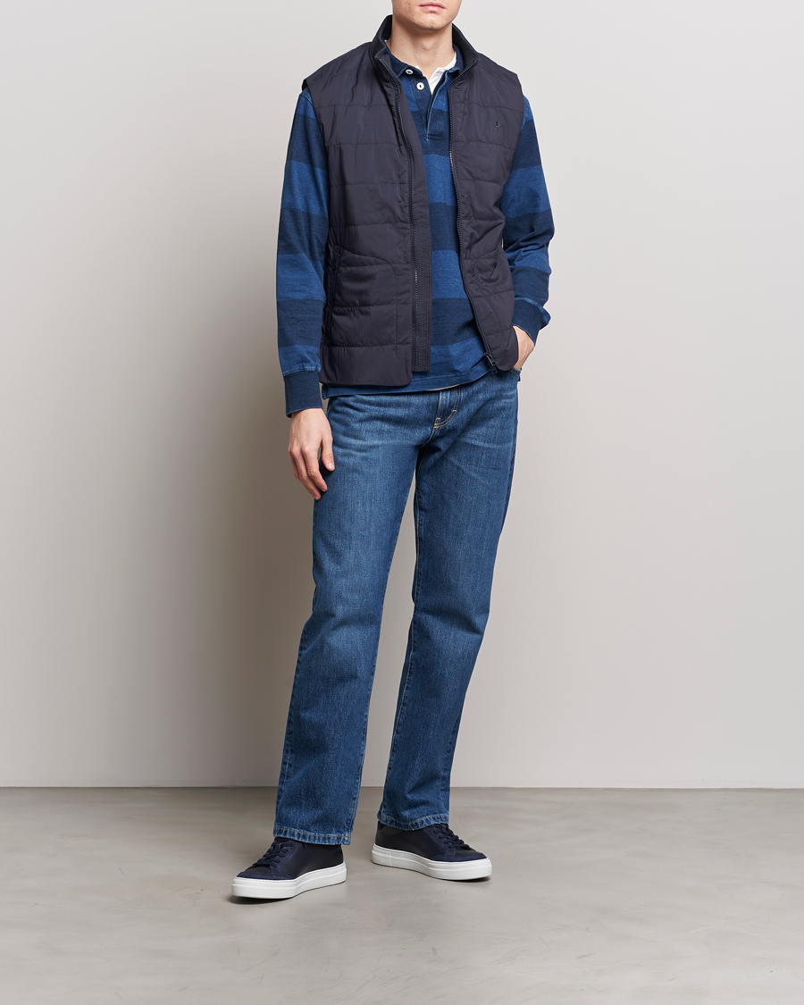 Men | Coats & Jackets | Morris | Lewis Padded Vest Old Blue