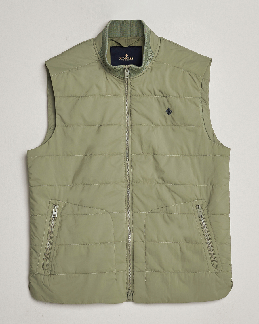 Men | Coats & Jackets | Morris | Lewis Padded Vest Green