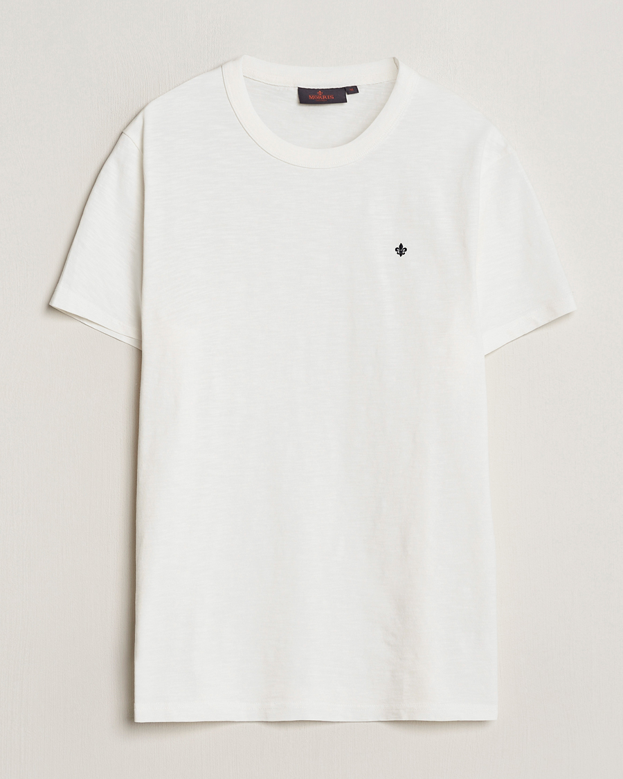 Men | T-Shirts | Morris | Watson Slub Crew Neck T-Shirt Off White