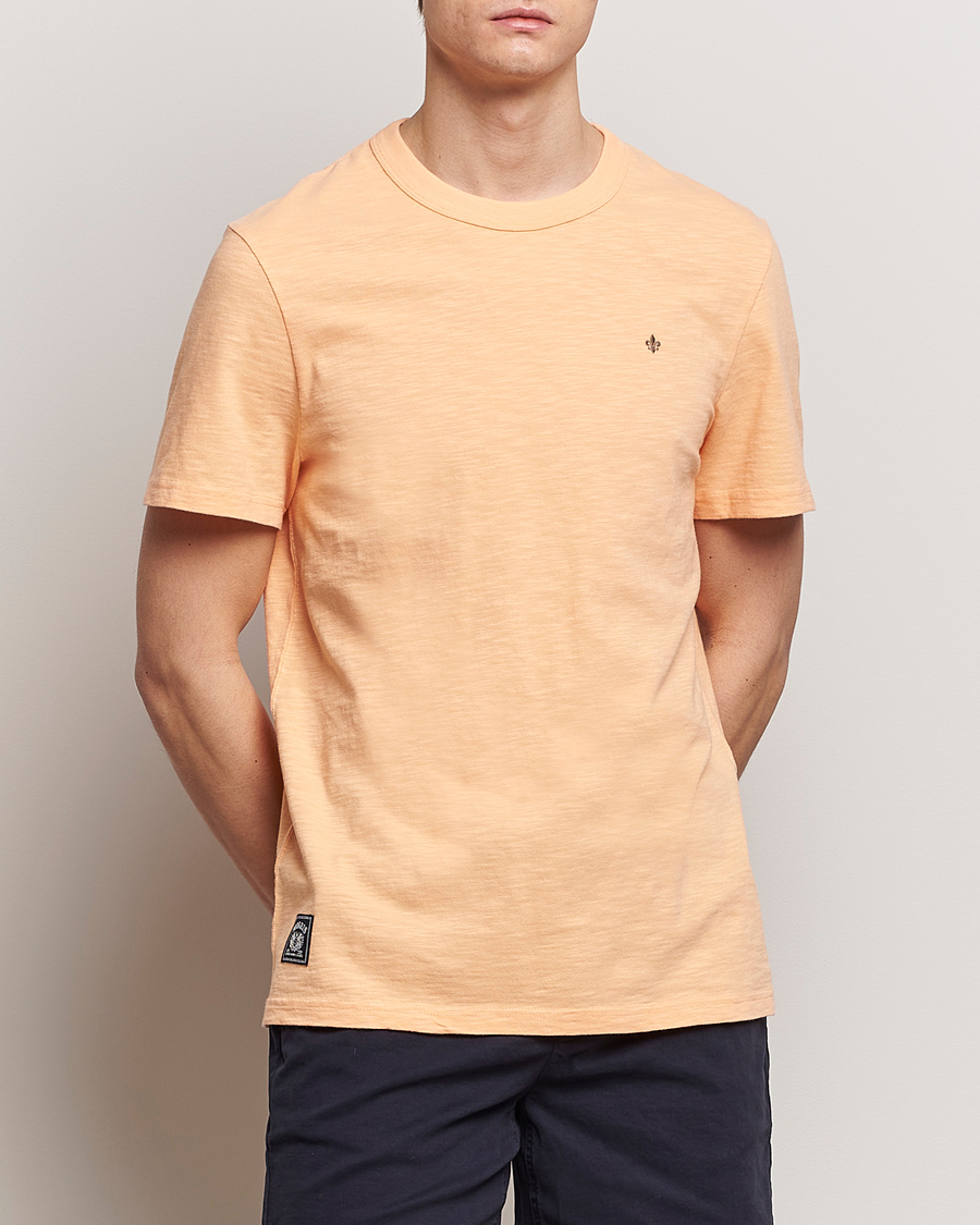Mies |  | Morris | Watson Slub Crew Neck T-Shirt Orange