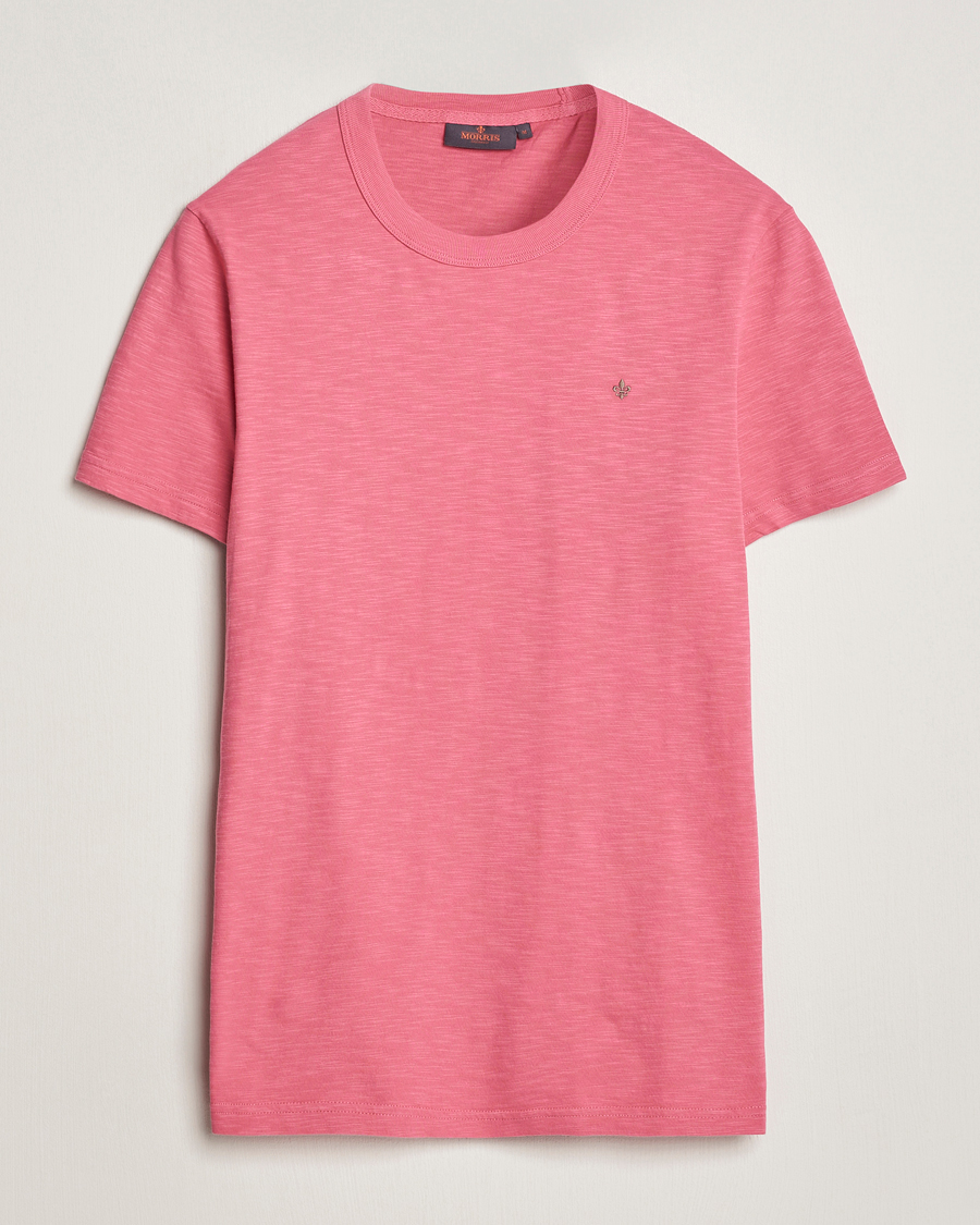 Men | T-Shirts | Morris | Watson Slub Crew Neck T-Shirt Pink
