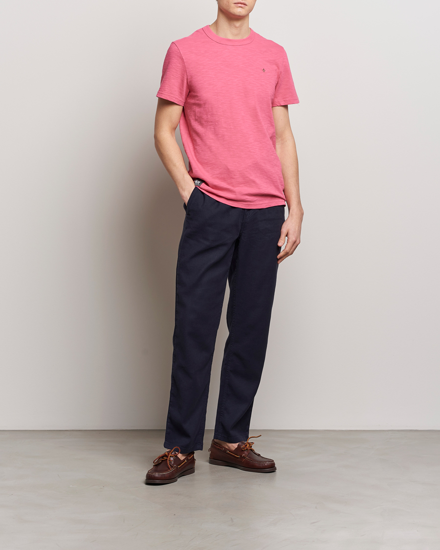 Men | T-Shirts | Morris | Watson Slub Crew Neck T-Shirt Pink