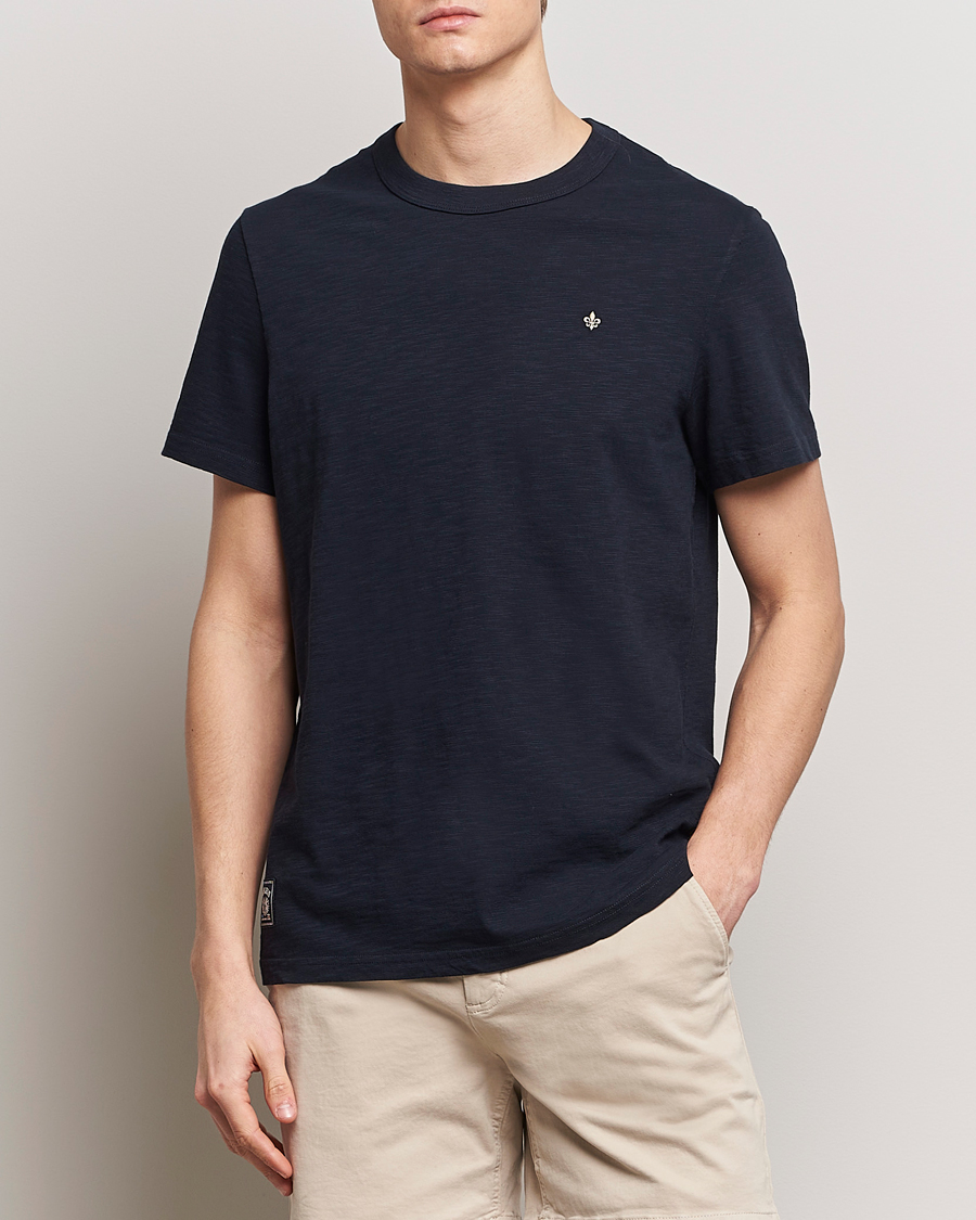 Men | T-Shirts | Morris | Watson Slub Crew Neck T-Shirt Old Blue