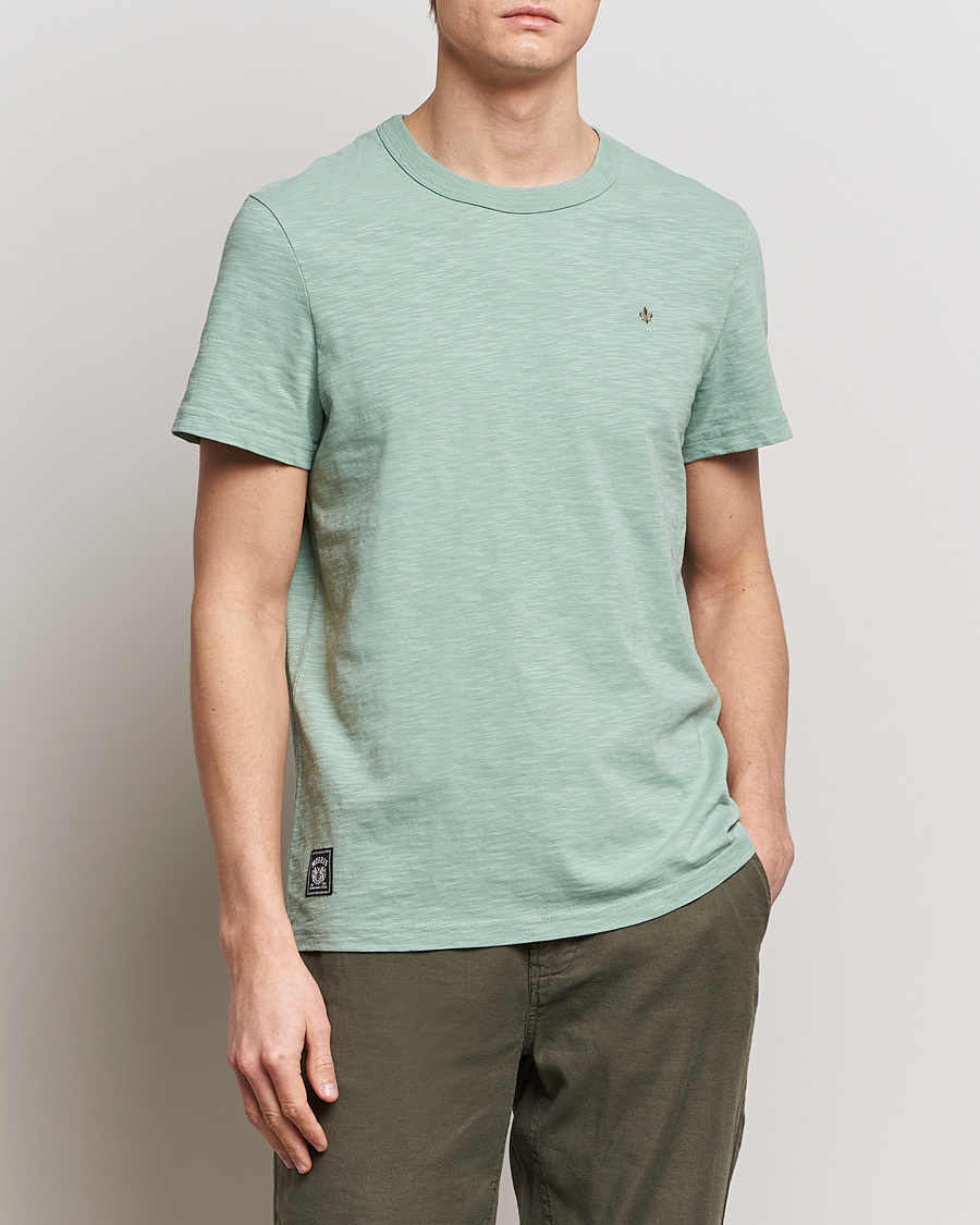 Men | What's new | Morris | Watson Slub Crew Neck T-Shirt Light Green