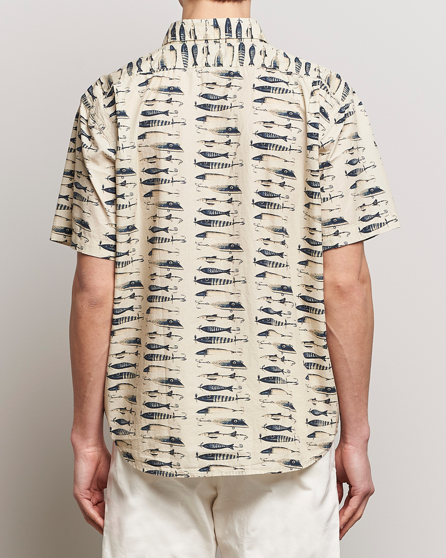 Men | Shirts | Filson | Washed Short Sleeve Feather Cloth Shirt Natural