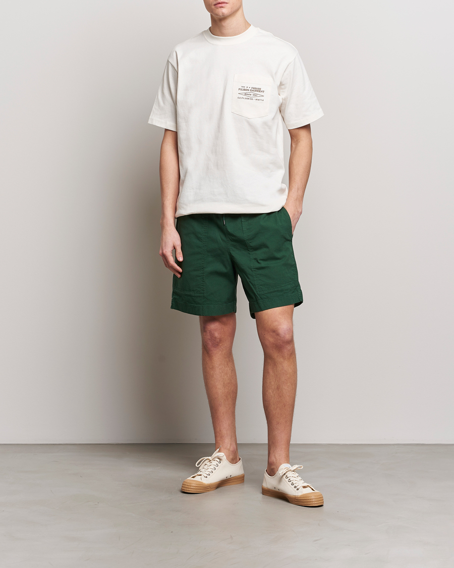 Men | Shorts | Filson | Granite Mountain Drawstring Shorts Pine Needle