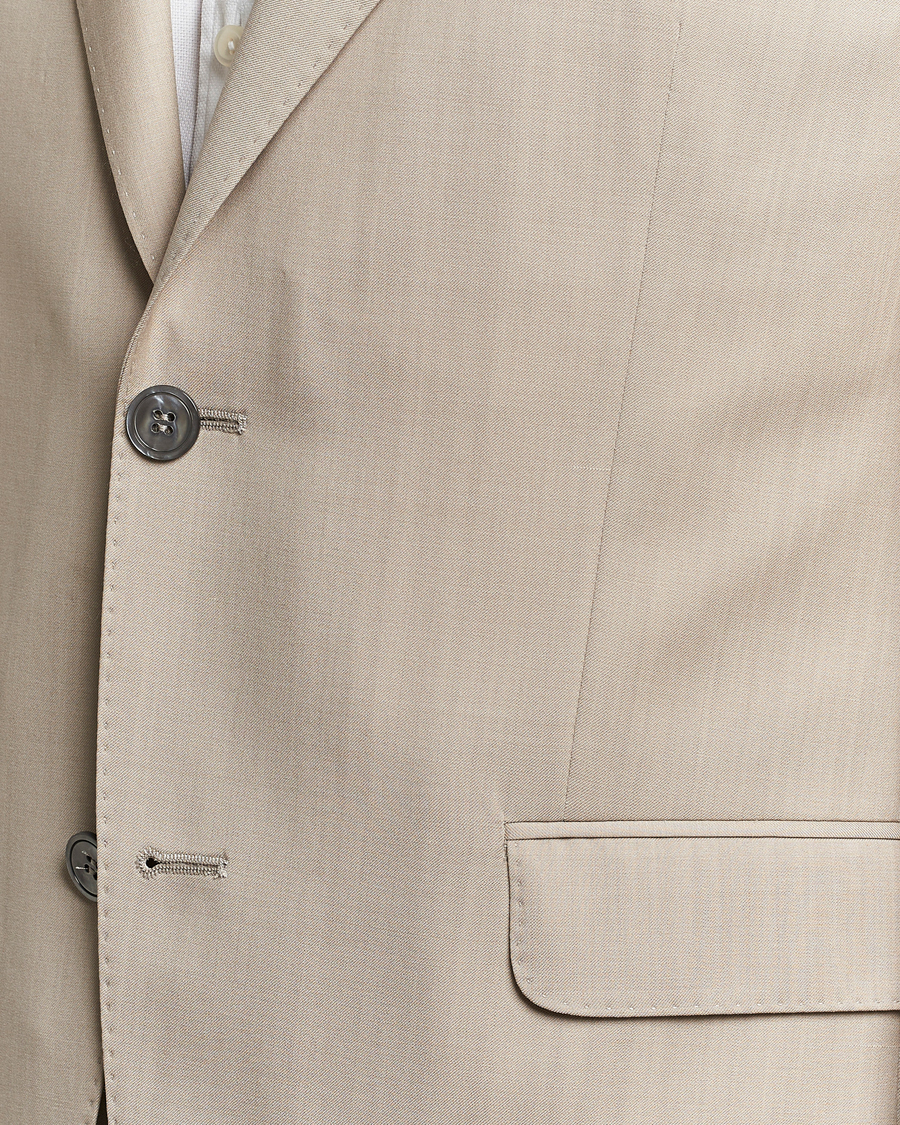 Men | Suits | Oscar Jacobson | Fogerty Super 130's Wool Suit Beige