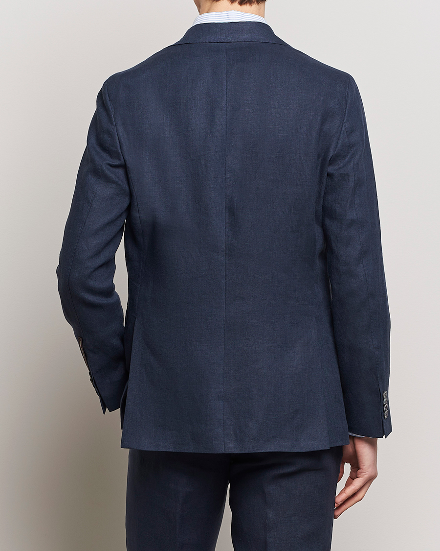 Men | Blazers | Oscar Jacobson | Fogerty Linen Blazer Navy