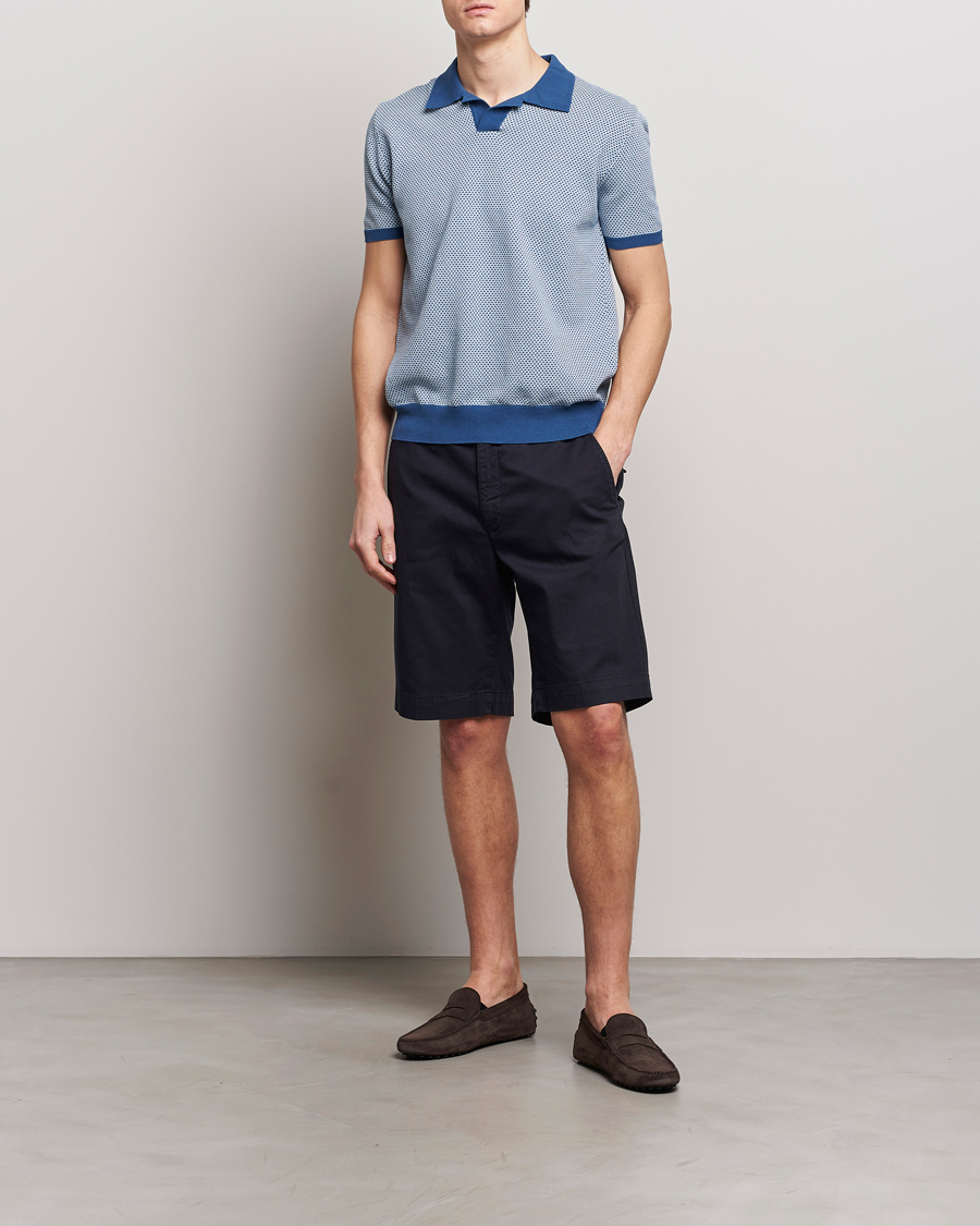 Men | Shorts | Oscar Jacobson | Teodor Cotton Shorts Navy
