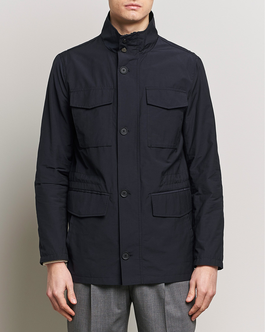 Men | Coats & Jackets | Oscar Jacobson | Smyth Field Jacket Navy