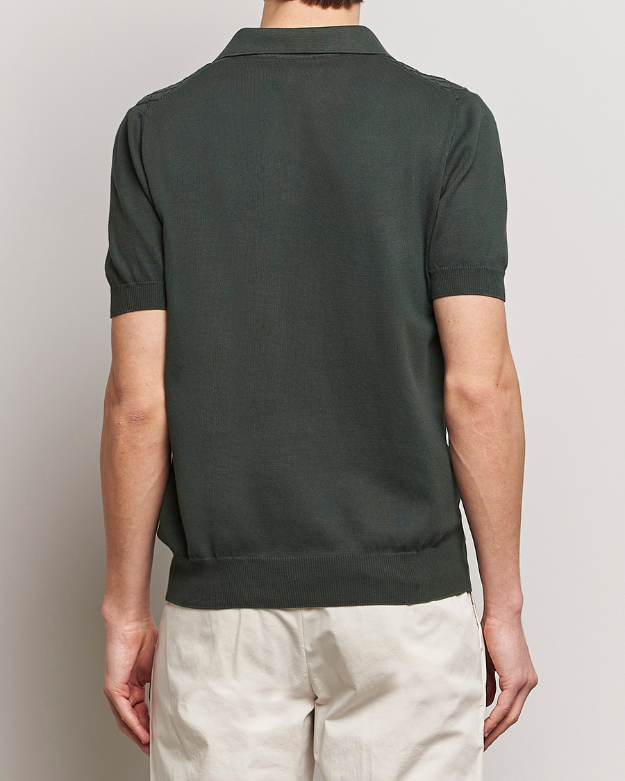 Men | Polo Shirts | Oscar Jacobson | Mirza Structured Cotton Polo Olive