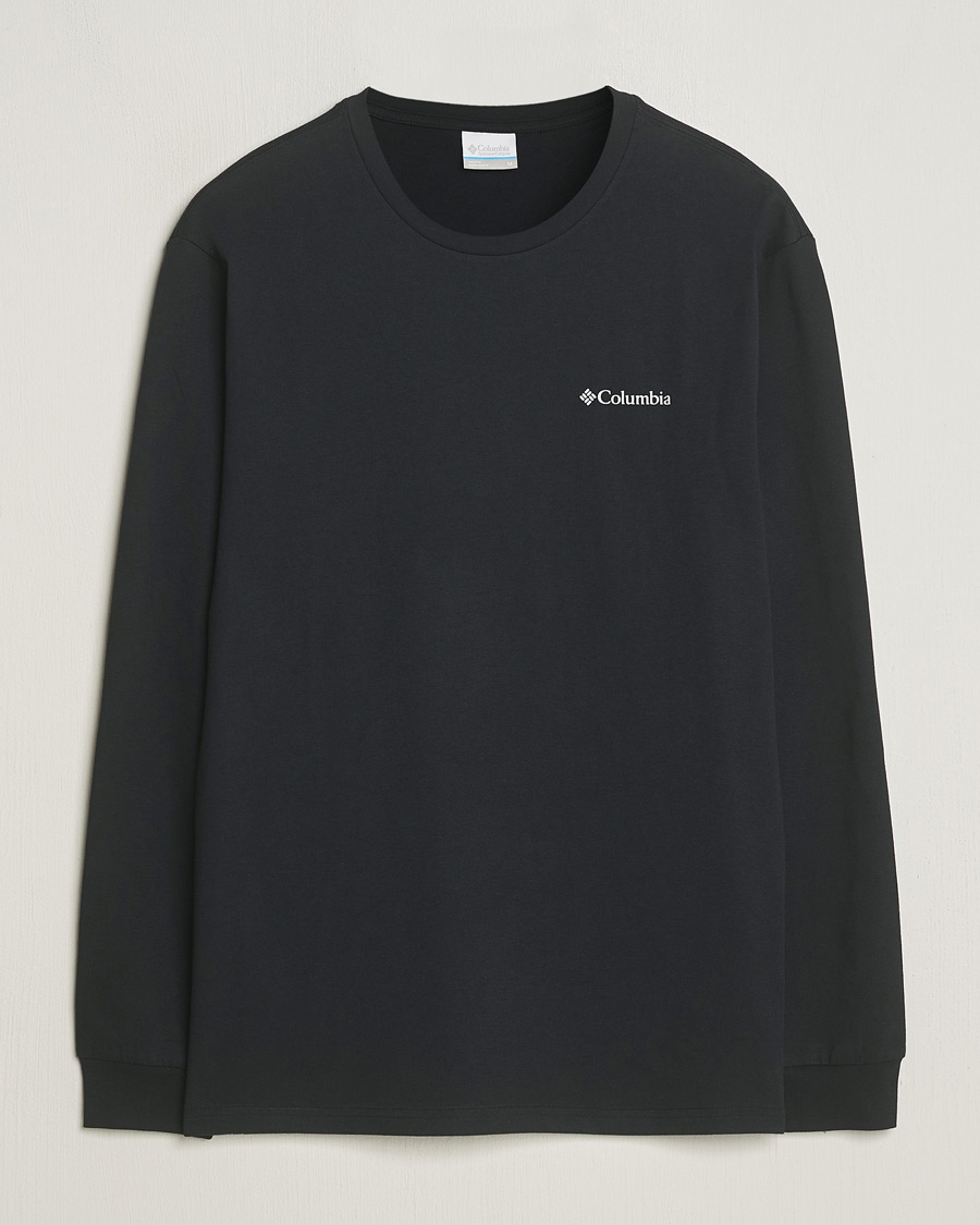 Men | T-Shirts | Columbia | Explorers Canyon Long Sleeve T-Shirt Black