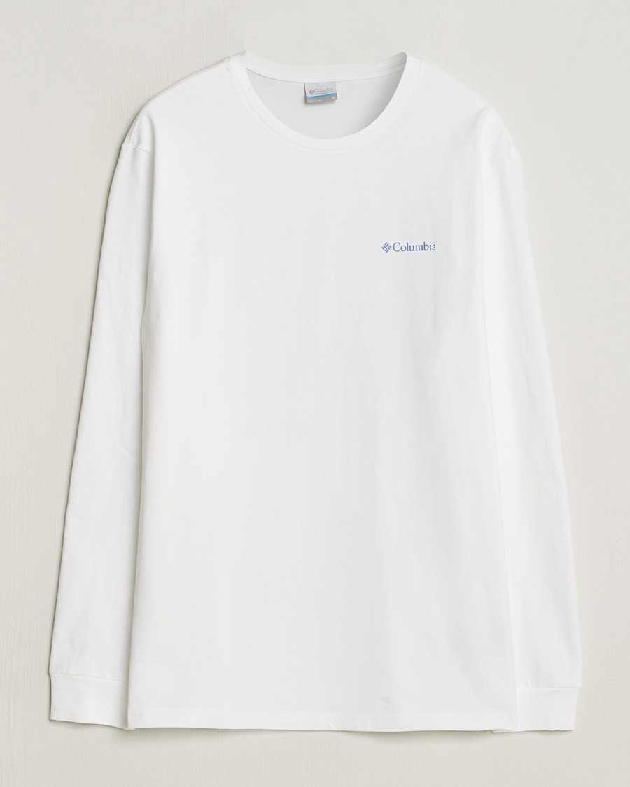 Men | T-Shirts | Columbia | Explorers Canyon Long Sleeve T-Shirt White