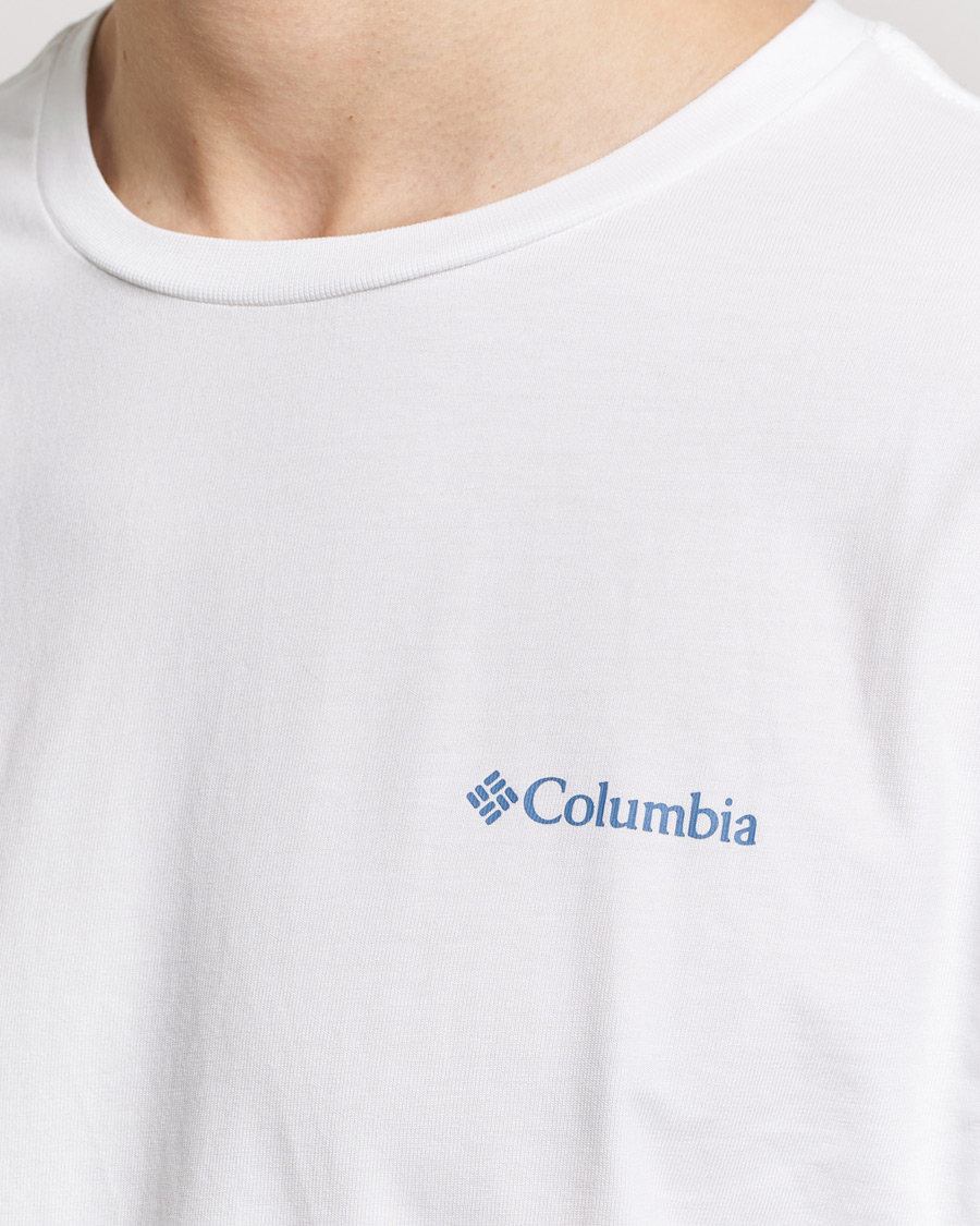 Men | T-Shirts | Columbia | Explorers Canyon Long Sleeve T-Shirt White