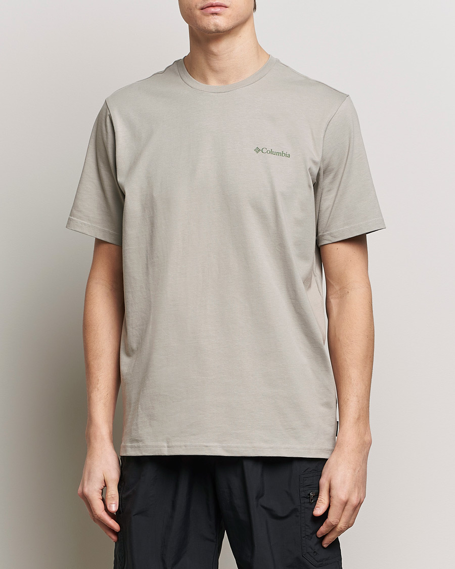 Men |  | Columbia | Explorers Canyon Back Print T-Shirt Flint Grey