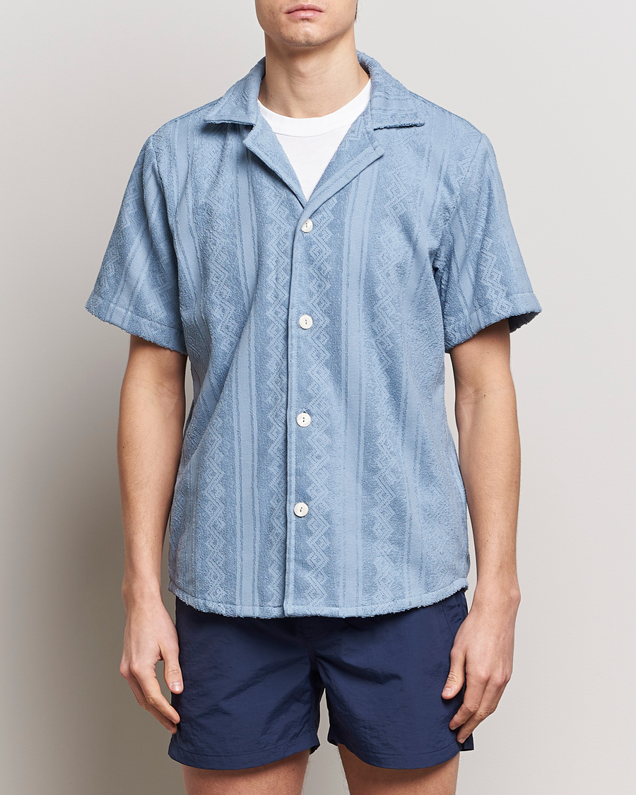 Men | Clothing | OAS | Terry Cuba Short Sleeve Shirt Ancora