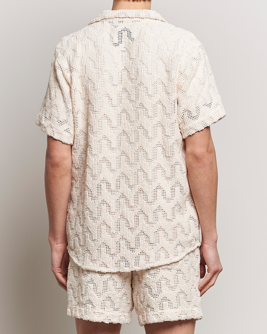 Men | Shirts | OAS | Atlas Cuba Crochet Shirt Off White