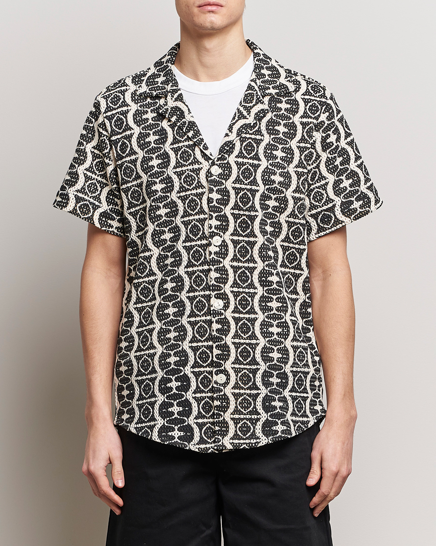 Men | Shirts | OAS | Short Sleeve Cuba Net Shirt Hypnotise