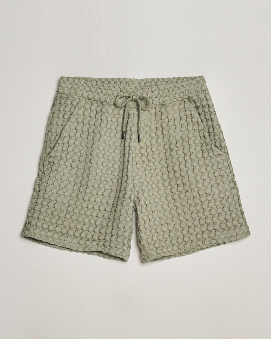 Men | Shorts | OAS | Porto Waffle Shorts Dusty Green