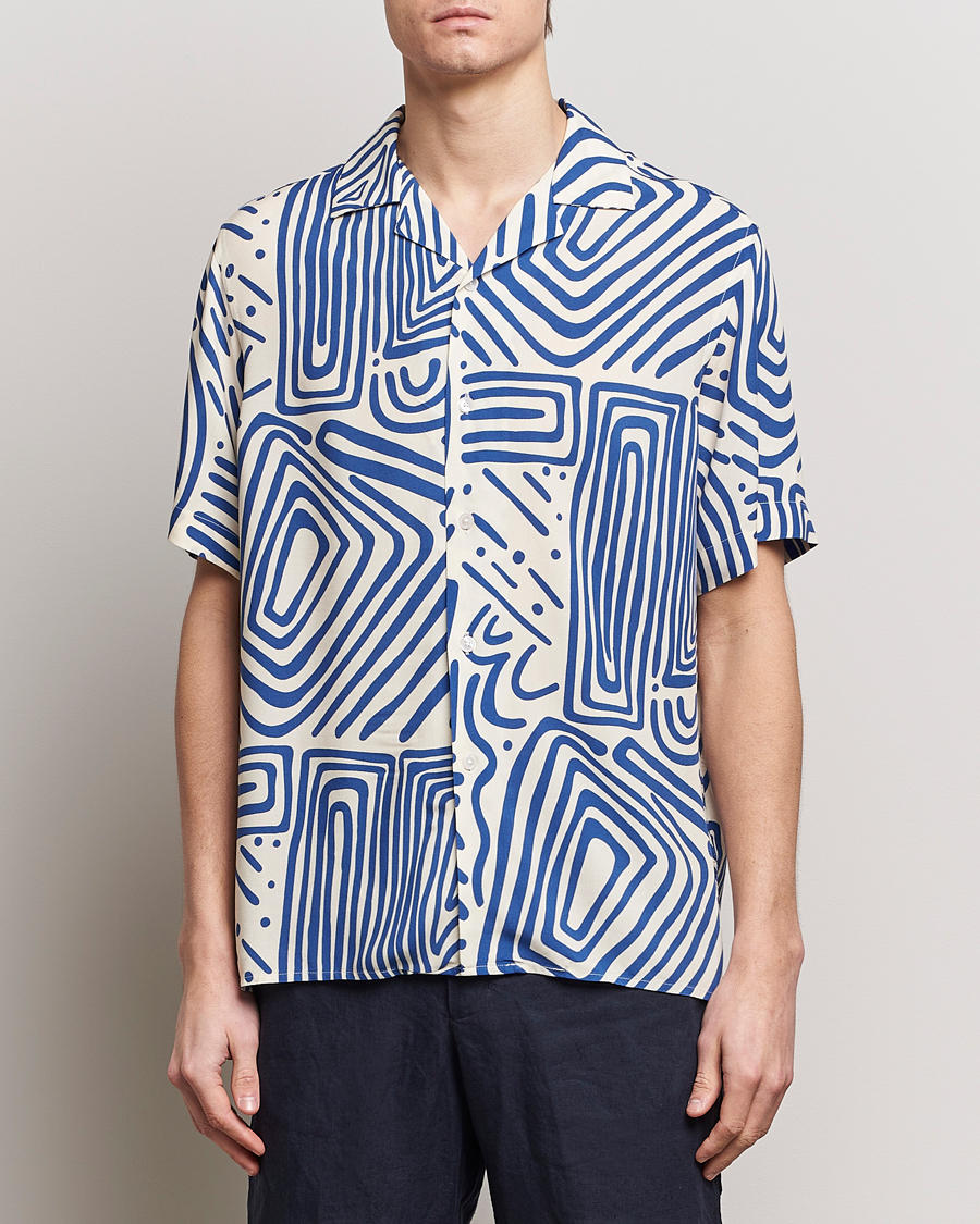 Herr | Kortärmade skjortor | OAS | Viscose Resort Short Sleeve Shirt Eldovado