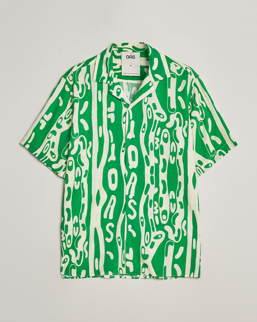 Men | Shirts | OAS | Viscose Resort Short Sleeve Shirt Verdant