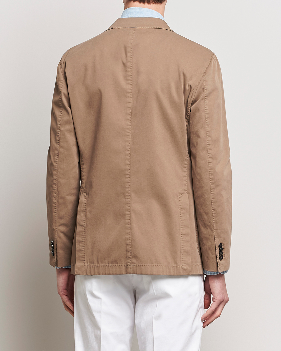 Boglioli K Jacket Cotton Stretch Blazer Beige at CareOfCarl.com
