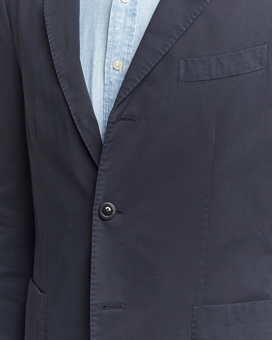 Men | Blazers | Boglioli | K Jacket Cotton Stretch Blazer Navy