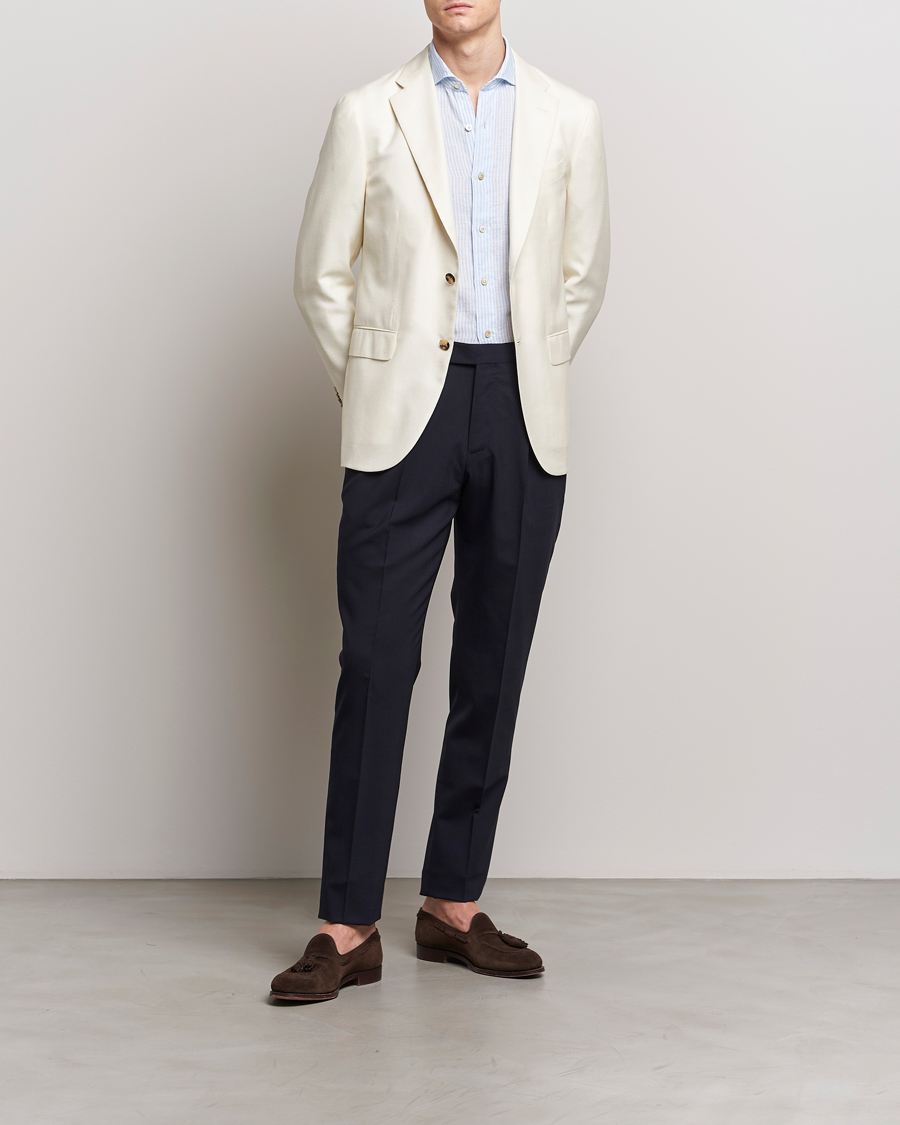 Men | Blazers | Boglioli | Cashmere/Silk Cocktail Jacket Off White