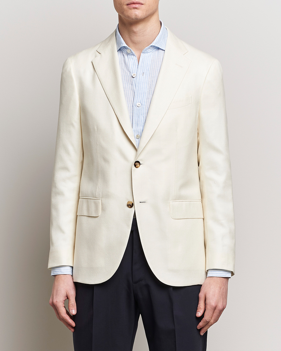 Herren |  | Boglioli | Cashmere/Silk Cocktail Jacket Off White