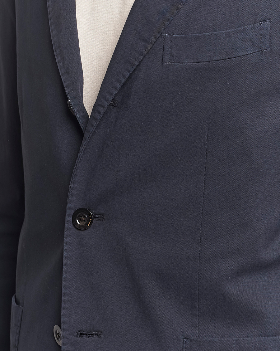 Men | Suits | Boglioli | K Jacket Cotton Stretch Suit Navy