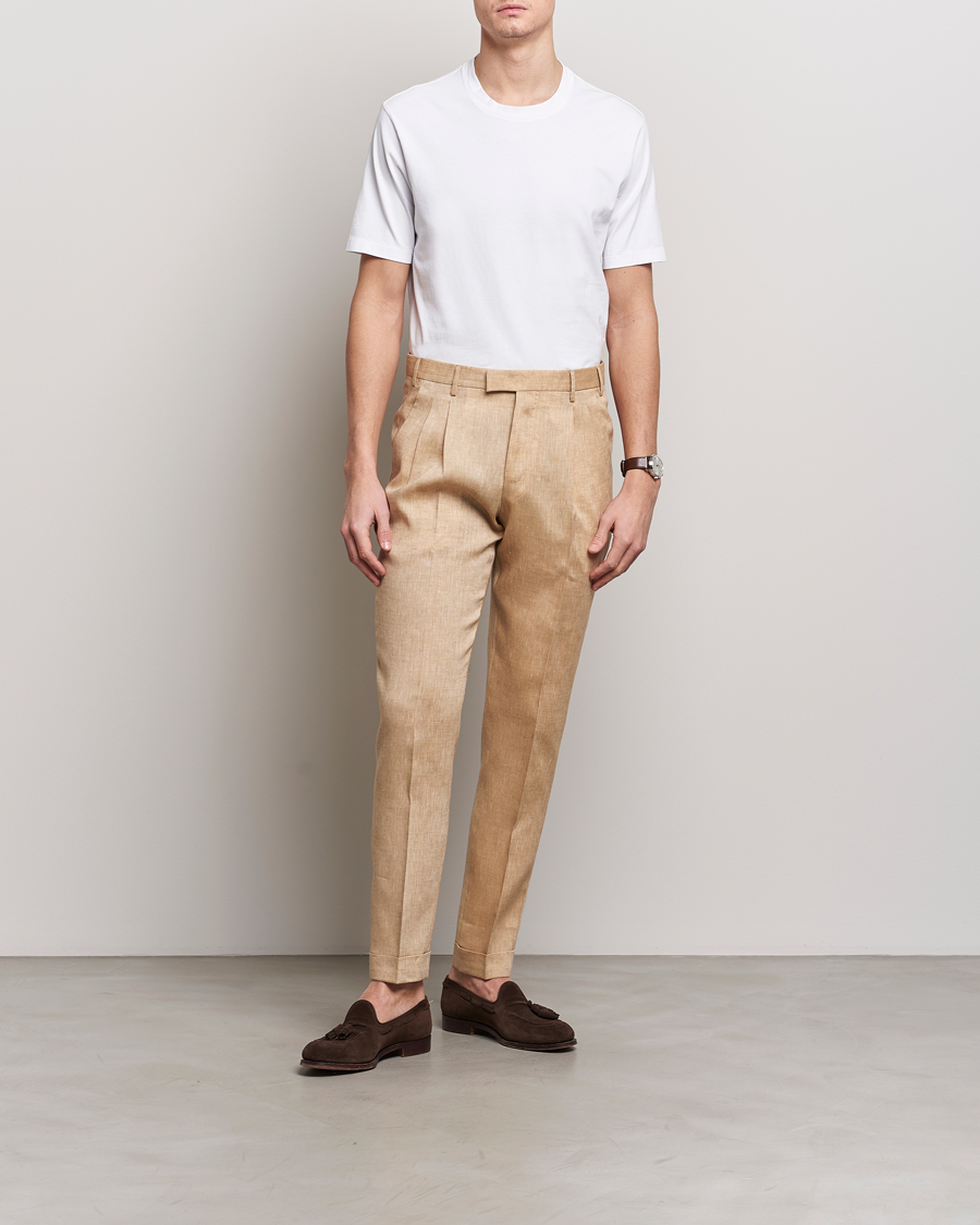 Men | T-Shirts | Boglioli | Garment Dyed T-Shirt White