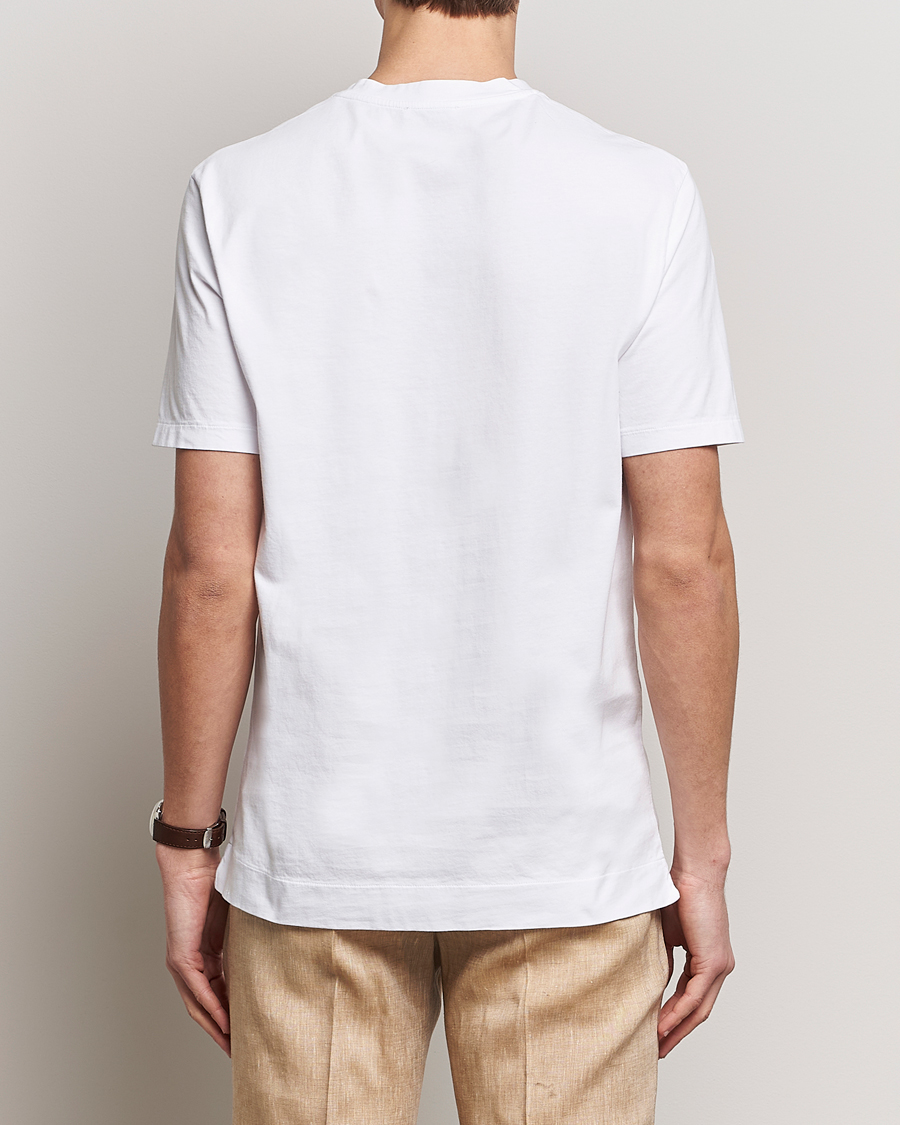 Men | T-Shirts | Boglioli | Garment Dyed T-Shirt White