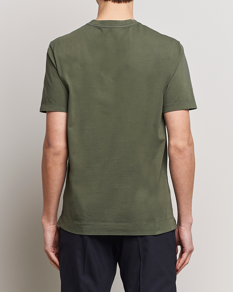 Men | T-Shirts | Boglioli | Garment Dyed T-Shirt Forest Green