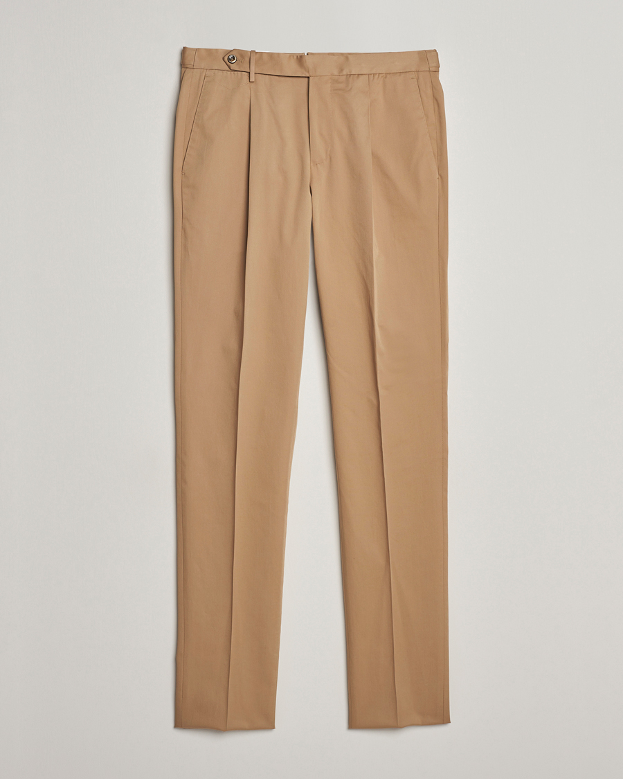 Men | Trousers | PT01 | Gentleman Fit Cotton/Stretch Chinos Beige
