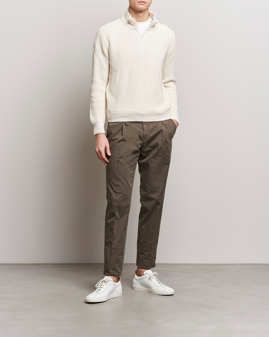 Men | Trousers | PT01 | Slim Fit Garment Dyed Stretch Chinos Dark Brown