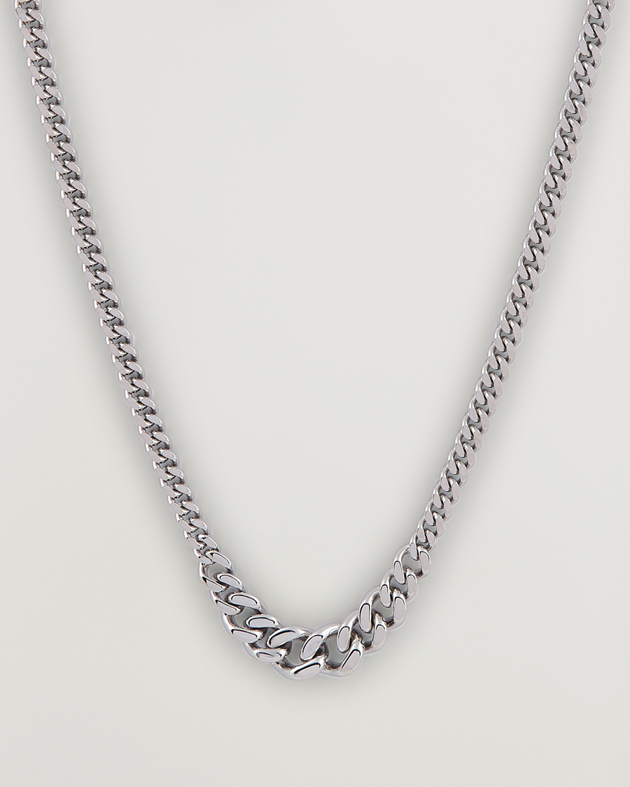 Men | Tom Wood Dean Chain Necklace Silver | Tom Wood | Dean Chain Necklace Silver