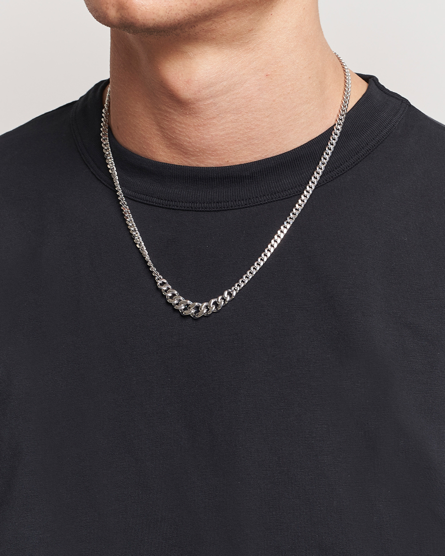 Men | Tom Wood Dean Chain Necklace Silver | Tom Wood | Dean Chain Necklace Silver