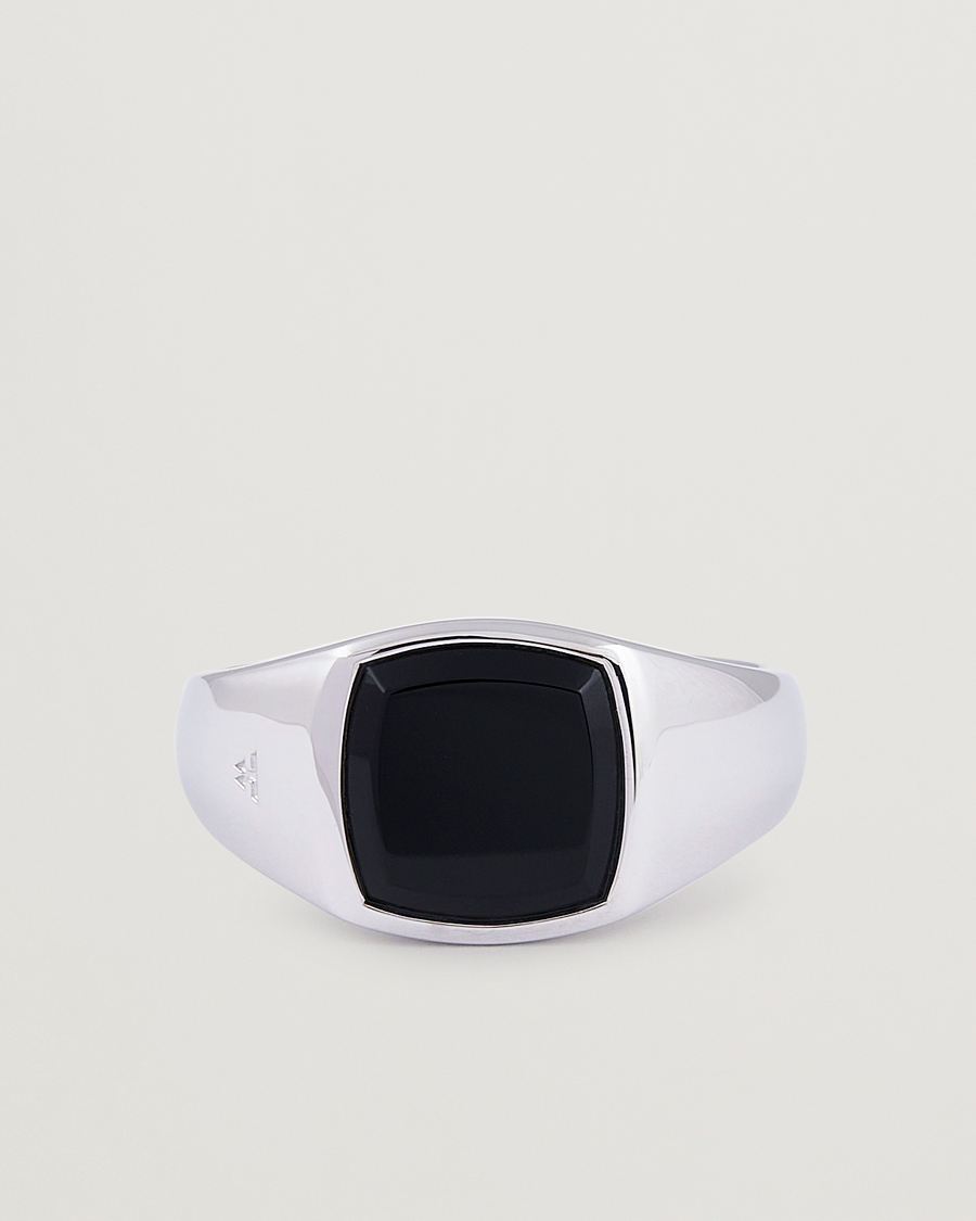 TOM WOOD Kay ring polished onyx 60 TOM WOOD kayring polished Onyx