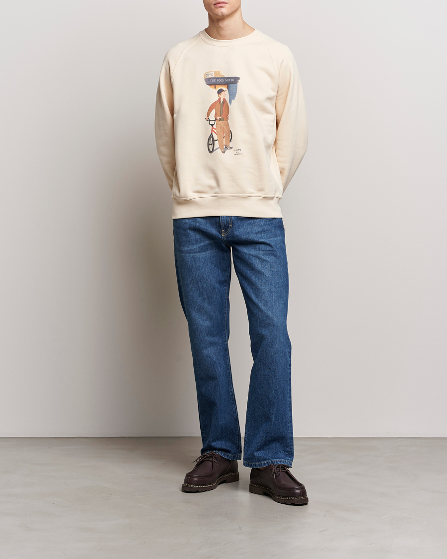 Men | Sweaters & Knitwear | Baracuta | Slowboy Colourmen Cotton Crew Neck Butter