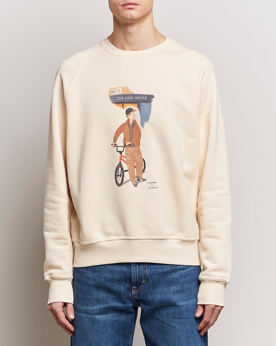 Men | Sweaters & Knitwear | Baracuta | Slowboy Colourmen Cotton Crew Neck Butter