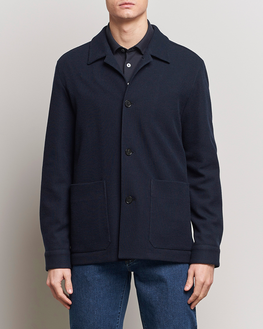 Men | Departments | Zegna | Wool Chore Jacket Navy