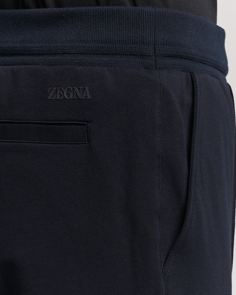 Men | Trousers | Zegna | Cotton Stretch Joggers Navy