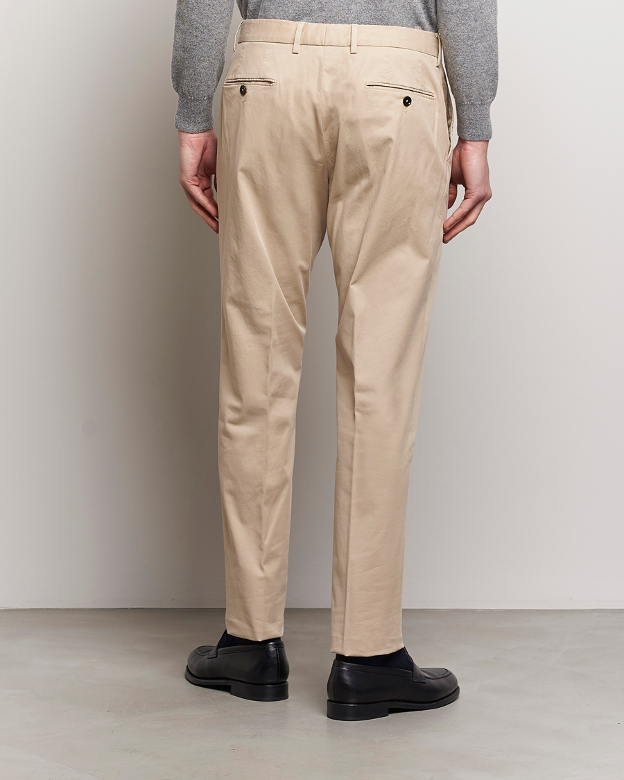 ZEGNA プレミアムコットン　ベージュ チノパン サイズ54 Zegna Premium Cotton Chinos Beige at CareOfCarl.com