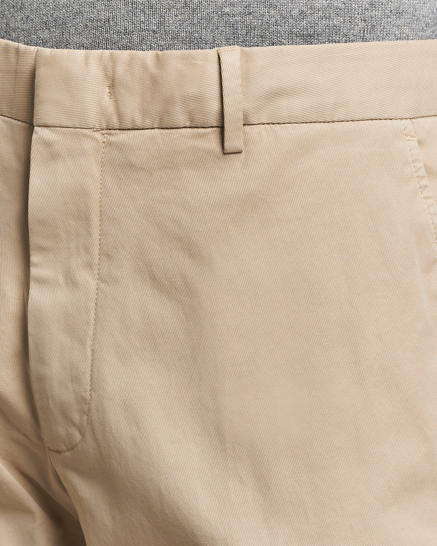 ZEGNA プレミアムコットン　ベージュ チノパン サイズ54 Zegna Premium Cotton Chinos Beige at CareOfCarl.com