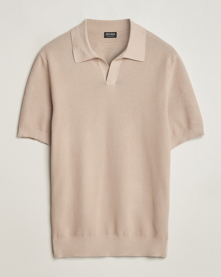 Men | Polo Shirts | Zegna | Riviera Polo Light Beige
