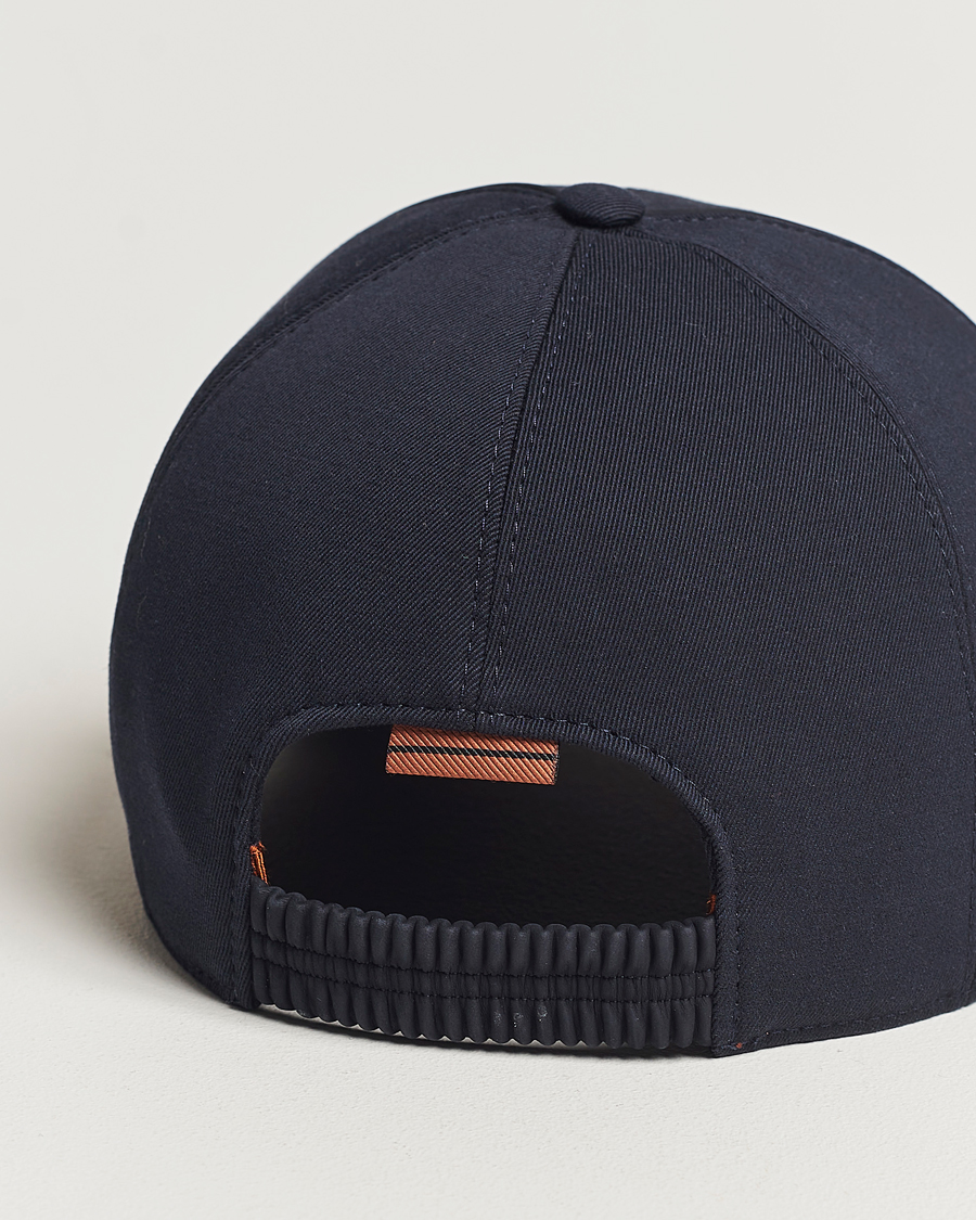 Men | Zegna Cotton/Wool Baseball Cap Navy | Zegna | Cotton/Wool Baseball Cap Navy